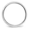 Lex & Lu 10k White Gold 7mm Bevel Edge Comfort Fit Band Ring- 2 - Lex & Lu