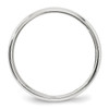Lex & Lu 10k White Gold 4mm Milgrain Half Round Band Ring- 2 - Lex & Lu
