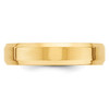 Lex & Lu 14k Yellow Gold 5mm Bevel Edge Comfort Fit Band Ring- 3 - Lex & Lu