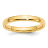 Lex & Lu 14k Yellow Gold 3mm Comfort-Fit Band Ring - Lex & Lu