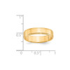 Lex & Lu 14k Yellow Gold 5mm Flat w/Step Edge Band Ring- 3 - Lex & Lu