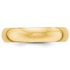 Lex & Lu 14k Yellow Gold 5mm Half-Round Wedding Band Ring- 3 - Lex & Lu