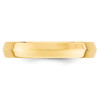 Lex & Lu 14k Yellow Gold 4mm Knife Edge Comfort Fit Band Ring- 2 - Lex & Lu