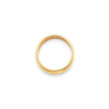 Lex & Lu 14k Yellow Gold 3mm Milgrain Half-Round Wedding Band Ring- 2 - Lex & Lu