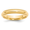 Lex & Lu 14k Yellow Gold 4mm Milgrain Comfort Wedding Band Ring - Lex & Lu