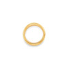 Lex & Lu 14k Yellow Gold 4mm Milgrain Comfort Wedding Band Ring- 2 - Lex & Lu