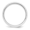 Lex & Lu Platinum 5mm Polished Beveled Edge Size 6 Wedding Band Ring- 2 - Lex & Lu