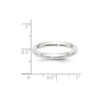 Lex & Lu Platinum 2.5mm Comfort-Fit Wedding Band Ring- 3 - Lex & Lu