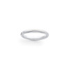 Lex & Lu Platinum 3mm Half-Round Comfort Fit Lightweight Band Ring - Lex & Lu