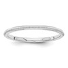 Lex & Lu 14k 1.5mm Milgrain Band Ring - Lex & Lu