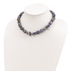 Lex & Lu Sterling Silver Sodalite & Grey FW Cult. Pearl Necklace 16'' - 4 - Lex & Lu