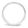 Lex & Lu 14k White Gold 2.5mm Standard Flat Comfort Fit Band Ring- 2 - Lex & Lu