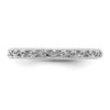 Lex & Lu 14k White Gold Filigree Band Ring - 5 - Lex & Lu