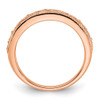 Lex & Lu 14k Rose Gold Rose Gold Band Ring Ring - 2 - Lex & Lu