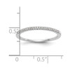 Lex & Lu 14k Diamond Wedding Band Ring LAL100927 - 7 - Lex & Lu