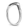 Lex & Lu 14k Black & White Diamond Band Ring LAL101124 - 6 - Lex & Lu