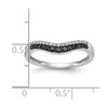 Lex & Lu 14k Black & White Diamond Band Ring LAL101124 - 7 - Lex & Lu