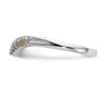 Lex & Lu 14k Yellow & White Diamond Band Ring LAL101125 - 3 - Lex & Lu