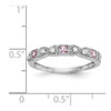 Lex & Lu 14k Diamond & Pink Sapphire Ring Band Ring LAL101231 - 7 - Lex & Lu