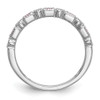 Lex & Lu 14k Diamond & Pink Sapphire Ring Band Ring LAL101234 - 2 - Lex & Lu