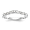 Lex & Lu 14k White Gold Set of 2 Diamond Wedding Bands Band Ring LAL101264 - 7 - Lex & Lu