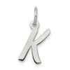 Lex & Lu Sterling Silver Small Initial K Charm - Lex & Lu