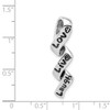 Lex & Lu Sterling Silver Love, Live, Laugh Charm - 4 - Lex & Lu