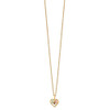 Lex & Lu 10k Tri-Color Black Hills Gold Heart Garnet Necklace - 2 - Lex & Lu