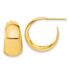 Lex & Lu 10k Yellow Gold Small Hoop Earrings - Lex & Lu