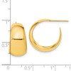 Lex & Lu 10k Yellow Gold Small Hoop Earrings - 4 - Lex & Lu