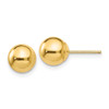 Lex & Lu 10k Yellow Gold Polished 7mm Ball Post Earrings - Lex & Lu