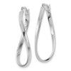 Lex & Lu 10k White Gold Small Twisted Earrings - 2 - Lex & Lu Lex & Lu 10k White Gold Small Twisted Earrings - 2 - Lex & Lu