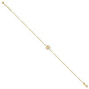 Lex & Lu 14k Yellow Gold Polished Captains Wheel Anklet 9'' - 2 - Lex & Lu