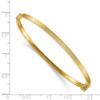 Lex & Lu 14k Yellow Gold Polished Textured Hinged Bangle Bracelet LAL101974 - 2 - Lex & Lu