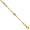 Lex & Lu 14k Two-tone Gold Polished Infinity Bracelet 7.5'' LAL102026 - Lex & Lu