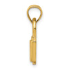 Lex & Lu 14k Yellow Gold Polished Lock Pendant - 2 - Lex & Lu