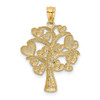 Lex & Lu 14k Yellow Gold w/Rhodium Tree of Life w/Hearts Pendant - 3 - Lex & Lu