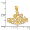 Lex & Lu 14k Yellow & Rose Gold D/C #1 Grandma w/Rose Pendant - 4 - Lex & Lu