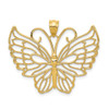 Lex & Lu 14k Yellow Gold Polished Butterfly Pendant LAL102329 - Lex & Lu