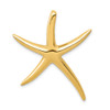 Lex & Lu 14k Yellow Gold Polished Starfish Slide LAL102410 - Lex & Lu