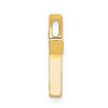 Lex & Lu 14k Yellow Gold Polished Cross Chain Slide - 2 - Lex & Lu