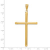 Lex & Lu 14k Yellow Gold Polished Tube Cross Pendant LAL102535 - 3 - Lex & Lu