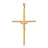 Lex & Lu 14k Two-tone Gold Polished Jesus Crucifix Pendant LAL102629 - 4 - Lex & Lu