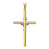 Lex & Lu 14k Two-tone Gold Polished Jesus Crucifix Pendant LAL102632 - 4 - Lex & Lu