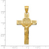 Lex & Lu 14k Yellow Gold San Benito 2-Sided Crucifix Pendant LAL102702 - 3 - Lex & Lu