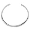 Lex & Lu Sterling Silver w/Rhodium Textured Cuff Bangle LAL102823 - 2 - Lex & Lu