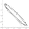 Lex & Lu Sterling Silver w/Rhodium Bangle - 3 - Lex & Lu