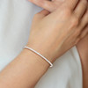 Lex & Lu Sterling Silver D/C Slip-on Bangle LAL102846 - 4 - Lex & Lu