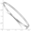 Lex & Lu Sterling Silver w/Rhodium Textured Hinged Bangle LAL102868 - 3 - Lex & Lu