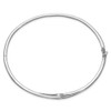 Lex & Lu Sterling Silver w/Rhodium CZ Hinged Bangle LAL102933 - 2 - Lex & Lu